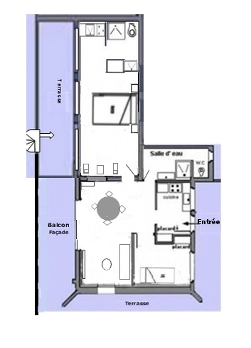 Location appartement trois pièces Boulouris Var.Appartement trois pices  louer, appartement trois pices climatis proche plages.Location Appartement trois pices pour 4 personnes, appartement, climatisation, deux chambres, deux salle de bains, parking, jardin, terrasse, au calme Boulouris Saint Raphael Var.