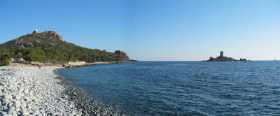 Plage du Dramont,plage du débarquement,Les plages de saint raphael Var