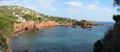 Plage d'Agay,plage des anglais d'Anthéor,Les plages de saint raphael Var